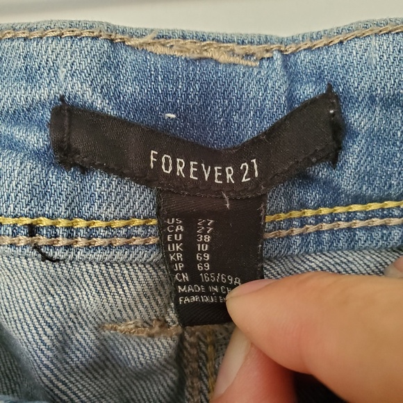 3for$25 jean shorts light blue forever 21 - Picture 2 of 6